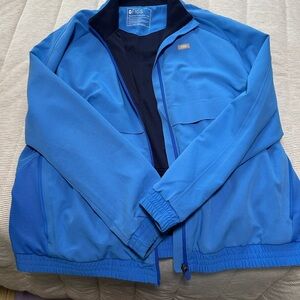 Figs Scrub Jacket Capri Blue